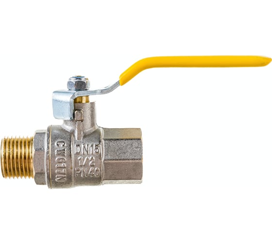 Шаровый кран VALTEC VALGAS газовый, стальная рукоятка, 1/2 в/н. VT.272.N.04 1