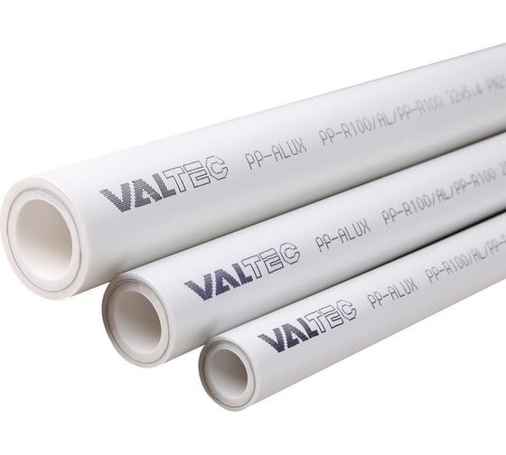 Труба армированная алюминием VALTEC PP- ALUXPN 25, 25 мм, белый VTp.700.AL25.25.02