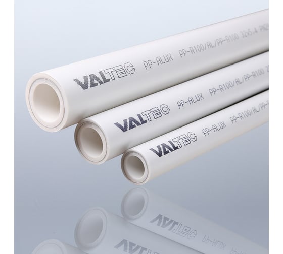 Труба армированная алюминием VALTEC PP- ALUXPN 25, 25 мм, белый VTp.700.AL25.25.02