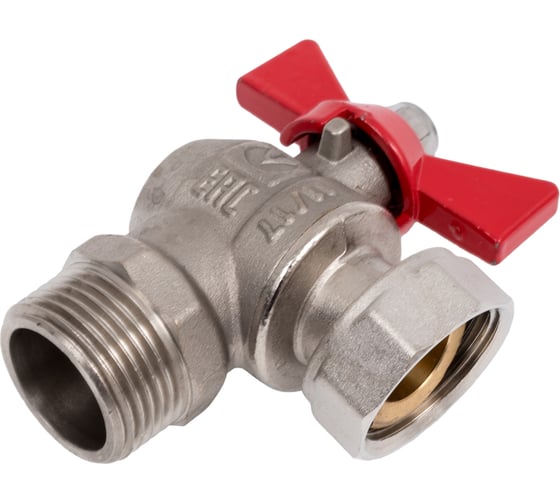 Шаровый кран VALTEC BASE угловой с накидной гайкой, 1 внутренняя-наружная VT.267.N.0606 1