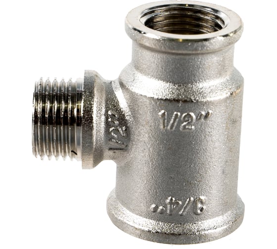 Тройник VALTEC с переходом на наружную резьбу, 3/4х1/2х1/2 вн.-нар.-вн. VTr.132.RN.050404 1