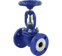 Клапан запорный сальниковый DN.ru 215F Ду20 Ру40 фланцевый, стальной со штурвалом D090-01629