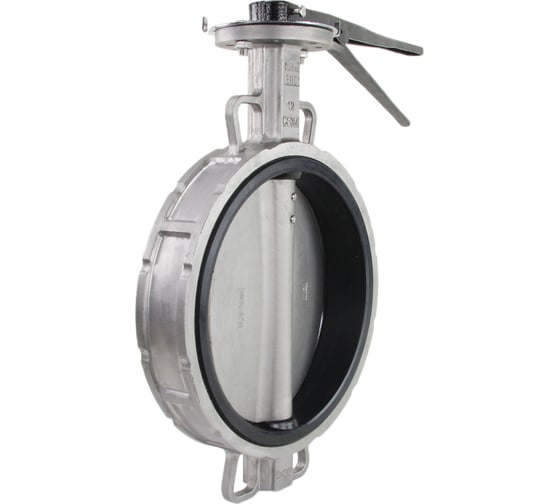 Затвор дисковый поворотный DN.ru 316L-316L-VITON Ду300 Ру16 с рукояткой D050-06565