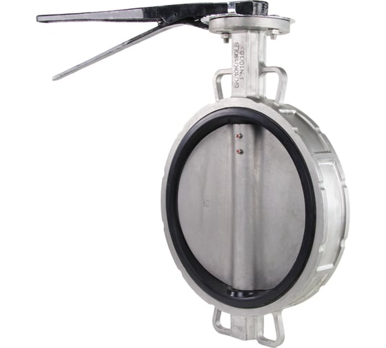 Затвор дисковый поворотный DN.ru 316L-316L-VITON Ду300 Ру16 с рукояткой D050-06565