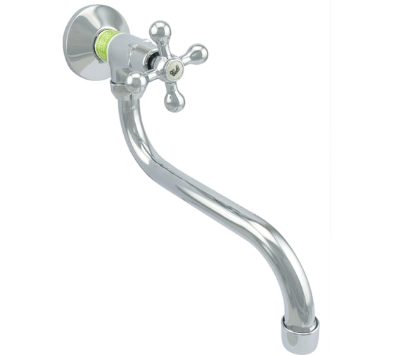 Настенный кран Juguni JGN1240, моно, кран-букса керамическая, хром/мах. 0402.662 1