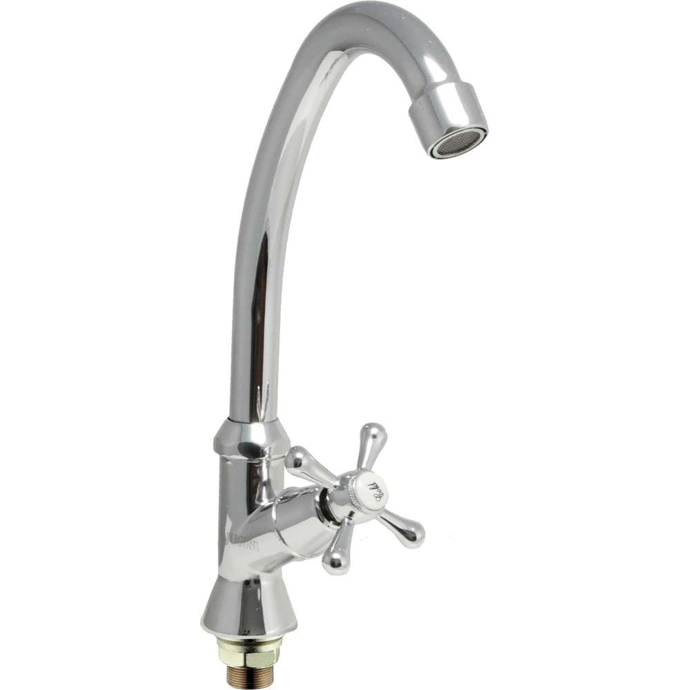 Настольный кран Juguni JGN1140, моно, кран-букса керамический, хром/мах ...