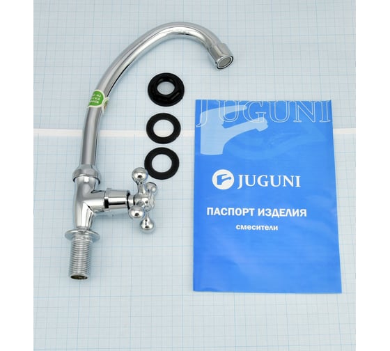 Настольный кран Juguni JGN1140, моно, кран-букса керамический, хром/мах. 0402.661