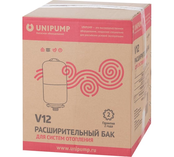 Расширительный бак вертикальный (12 л) Unipump 28010