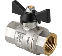 Шаровый кран VALTEC PERFECT 1 внутренняя-внутренняя, рукоятка бабочка VT.317.N.06