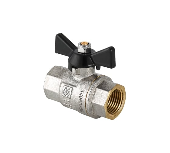 Шаровый кран VALTEC PERFECT 1 внутренняя-внутренняя, рукоятка бабочка VT.317.N.06