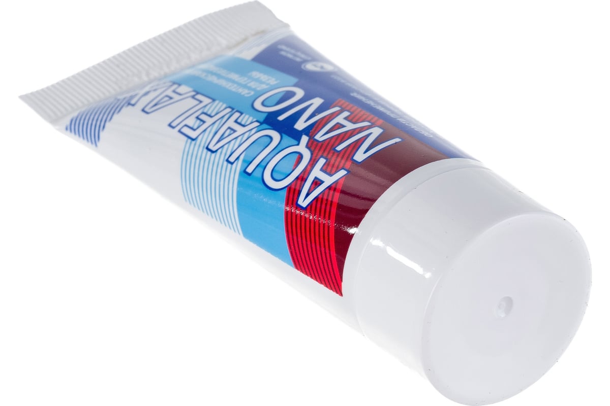 Уплотнительная паста 30 грамм, тюбик + 15 грамм лён Aquaflax nano 04050 ...