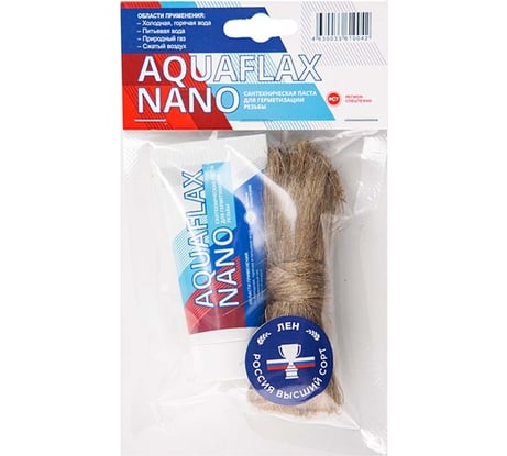 Паста для льна, Aquaflax nano 04050, 30 гр. тюбик + 15 гр. лён 4630009040507