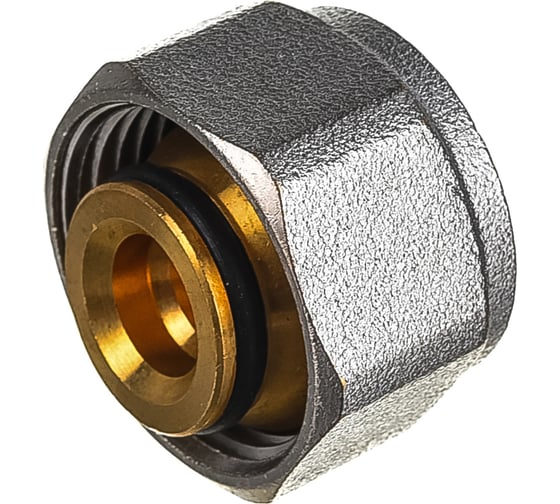 Соединитель обжимной коллекторный KROMWELL EUROS EВРОКОНУС для PEX трубы O16x2 - 3/4" EU.ST3288030 16x2x34_k