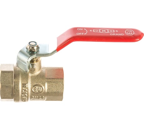 Шаровой кран EUROS ручка - усиленный рычаг, 3/4" внутренняя - внутренняя резьба EU.ST1282040 34_k