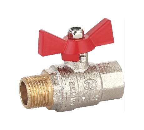 Шаровой кран EUROS ручка-бабочка, 3/4" внутренняя - наружная резьба EU.ST1285040 34_k