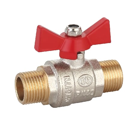 Шаровой кран EUROS ручка-бабочка, 1/2" наружная - наружная резьба EU.ST1286030 12_k