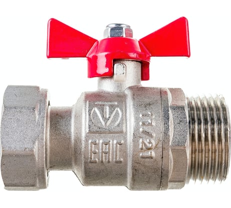 Шаровой кран VALTEC с накидной гайкой, 1 внутренняя-наружная VT.260.N.0606
