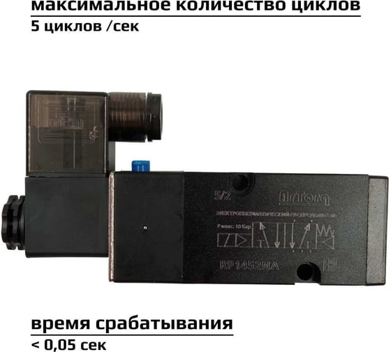 Пневматический распределитель 5/2 стандарт ArTorq Архимед NAMUR соленоидный, золотникового типа, G 1/4", RP1452NA.24DC