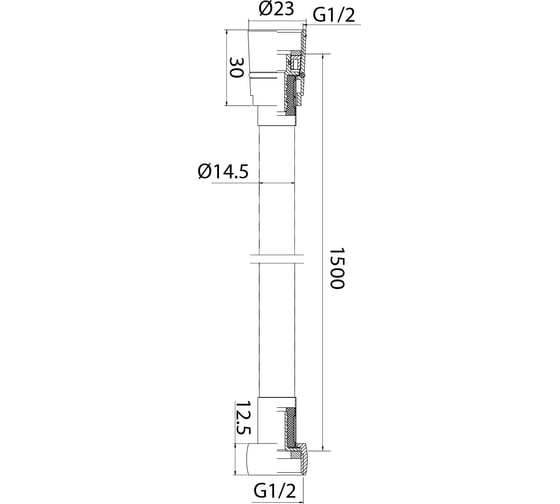 Шланг для душа IDDIS золото матовое, пвх, 1.5 м, 04P15MGi19