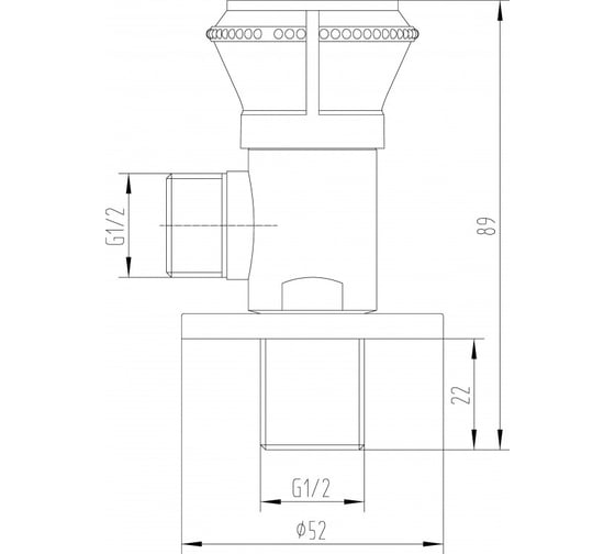 Запорный вентиль MILACIO бронза MC.007.BR