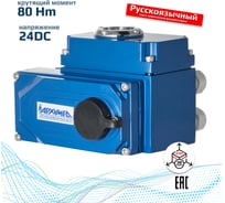 Электропривод четвертьоборотный Архимед в металлическом корпусе для управления арматурой, AR01E008.24/DC