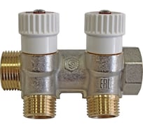 Распределительный коллектор STOUT 1, 2 отвода 1/2 пл. упл. SMB 6852 011202 RG008TN2K8V76K