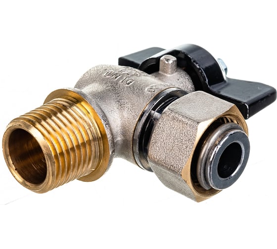 Шаровой угловой кран STOUT НР/накидная гайка 1/2x1/2 SVB-0010-000015 RG008T2PONKOO3