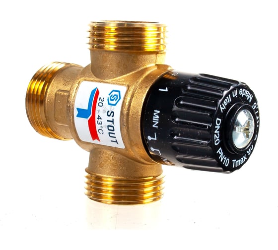 Термостатический смесительный клапан STOUT G 1” M SVM-0120-164325 RG008TIGDSDS8K