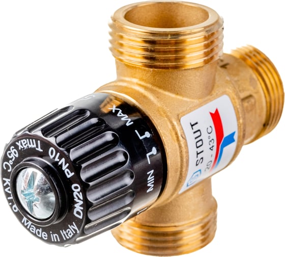 Термостатический смесительный клапан STOUT G 1” M SVM-0120-164325 RG008TIGDSDS8K