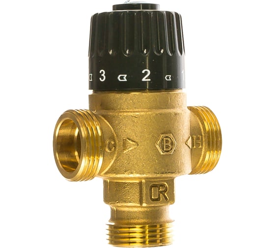 Термостатический смесительный клапан STOUT 3/4 НР, 30-65°С, KV 2.3 SVM-0125-236520 RG008TIGH3FUGJ