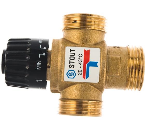 Термостатический смесительный клапан STOUT G 1” M SVM-0120-254325 RG008TIGFLR9AV