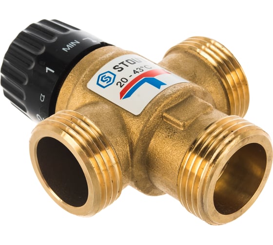 Термостатический смесительный клапан STOUT G 1” M SVM-0120-254325 RG008TIGFLR9AV