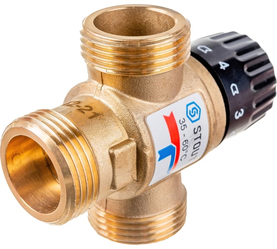 Термостатический смесительный клапан STOUT 1 SVM-0120-256025 RG008TIGGQD70Q