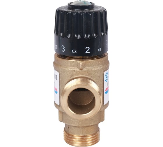 Термостатический смесительный клапан STOUT 3/4 НР, 20-43°С, KV 1.6 SVM-0120-164320 RG008TIGE3D461 1