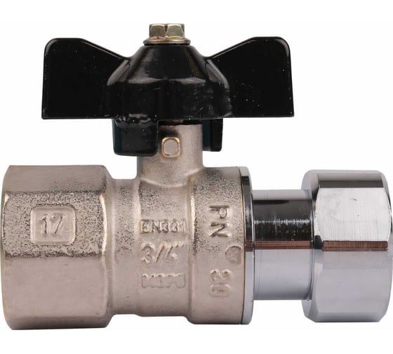 Шаровой кран STOUT с накидной гайкой, ВР/накидная гайка 3/4x3/4 SVB-0009-000020 RG008T2POIJDF3