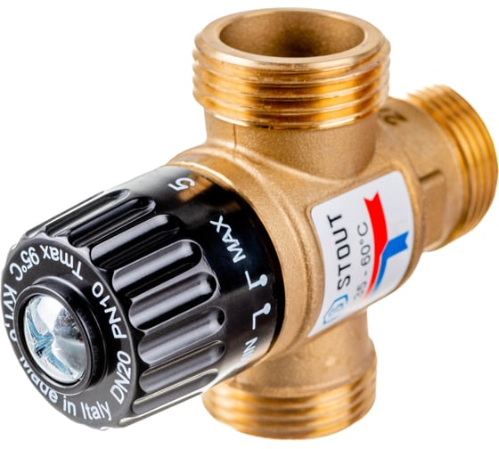 Термостатический смесительный клапан STOUT 1 SVM-0120-166025 RG008TIGFKCNQF