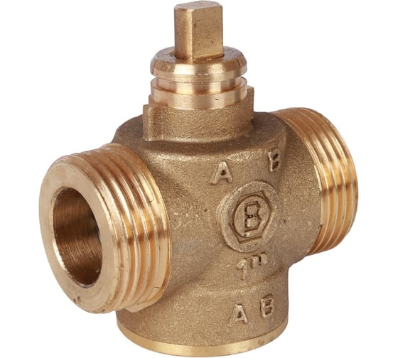 Компактный двухходовой зональный клапан STOUT сервопривод 230V НР 1 SVM-0070-200125 RG008TIK55A7D8