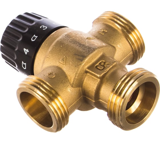 Термостатический смесительный клапан STOUT 1 НР, 30-65°С, KV 2.3 SVM-0125-236525 RG008TIGH6N45M