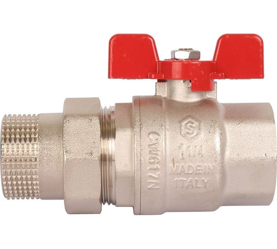Шаровой полнопроходной кран STOUT с американкой  ВР/НР 1 1/4 SVB-1007-000032 RG008SHJK2EI2F