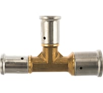 Переходный тройник HENCO уменьшенный с двух сторон, латунь, пресс, 26x20x20, 11P-262020