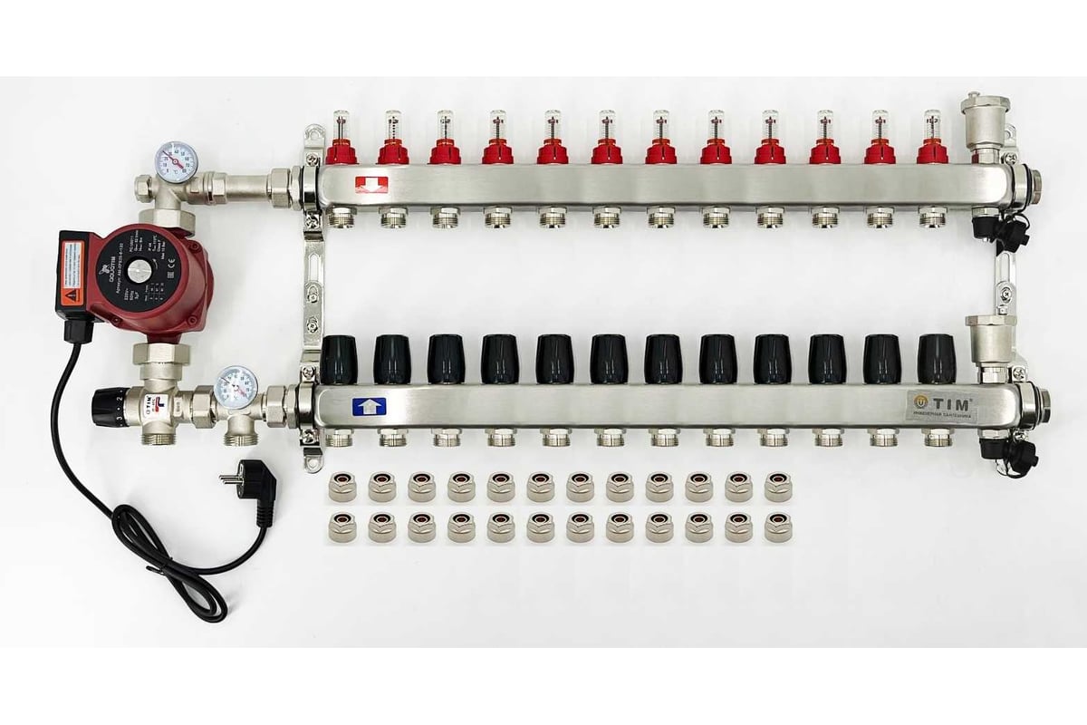 Коллектор теплого пола 10 контуров. Смесительный узел tim JH-1035. Смесительная термостатическая группа Caleffi с коллектором на 8 выходов. Коллектор теплого пола 12 контуров. Ящик для коллектора теплого пола 12 контуров.