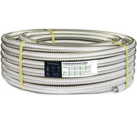 Гофрированная труба из нержавеющей стали VETONA 20а, отожженная, 30 м 095455