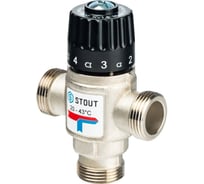 Термостатический смесительный клапан STOUT SVM-0020-164320 RG008Q241SC6DD