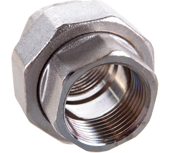 Разъемное соединение Uni-Fitt В 1" с прокладкой O-RING, никелированное 655N4000 1