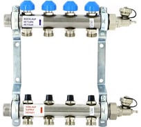 Коллекторная группа Uni-Fitt Н 1"х3/4", 6 выходов, нержавеющая сталь 456W4306