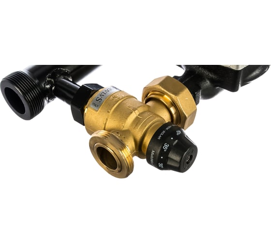Насосно-смесительная группа Uni-Fitt DN25, с термосмесителем, с Grundfos UPSO 25-65 180, 491G2500