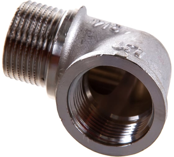 Угол Uni-Fitt НВ 3/4" с упором никелированный 612N3300