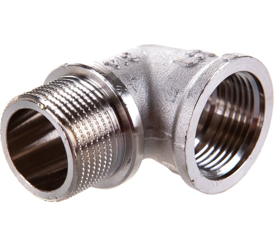 Угол Uni-Fitt НВ 3/4" с упором никелированный 612N3300