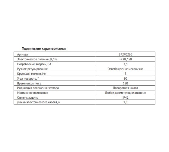 Привод для клапана Uni-Fitt трехточечный 371P0230