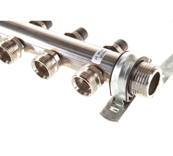 Коллекторная группа Uni-Fitt Н 1"х3/4", 12 выходов, нержавеющая сталь 456W4312